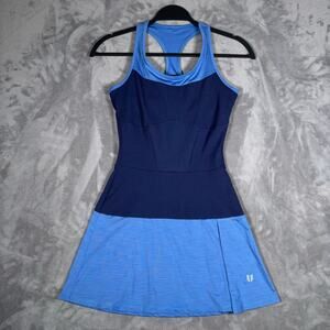 EleVen Venus Williams Blue Colorblock Tennis Dress XS Racerback